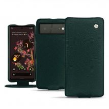 Housse cuir Google Pixel 6 - - Vert - Cuir saffiano