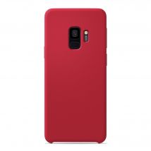 Coque silicone unie Soft Touch Rouge compatible Samsung Galaxy S9