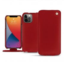Funda de piel Apple iPhone 13 Pro - Solapa vertical - Rojo - Piel lisa - Nuevo