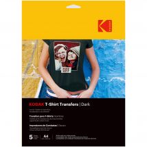 KODAK T-Shirt Transfers 3510553 - T-Shirt à creer et personnaliser, Logiciel inclus, Longue durée de vie et résistance à la décoloration - Noir