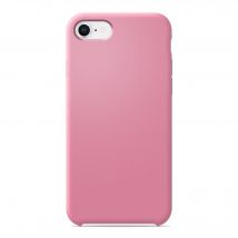 Coque silicone unie Soft Touch Rose compatible Apple iPhone 7 Plus iPhone 8 Plus