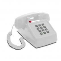 OPIS PushMeFon Cable : Téléphone rétro a touches avec sonnerie en métal