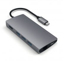 Satechi Adattatore multiplo V2 Dock st. USB 3.2 Gen 1 (3.1 Gen 1) Type-C Grigio - Nuovo