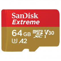 SanDisk Extreme 64 Go MicroSDXC UHS-I Classe 3