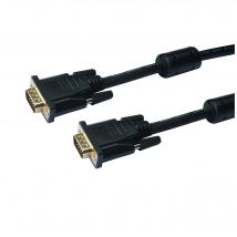 Cable VGA 0,50 m negro dorado - Nuevo