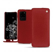 Housse cuir Samsung Galaxy S20 Ultra 5G - - Rouge - Cuir grainé