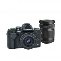 Olympus OM-D E?M10 Mark IV + ED 14-42mm + ED 40-150mm 4/3 MILC 20,3 MP Live MOS 5184 x 3888 pixels Noir
