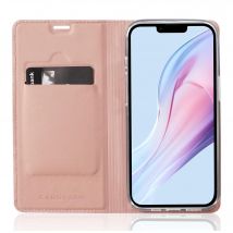 Coque pour Apple iPhone 13 PRO MAX en CLASSY OR ROSÉ Housse de protection Étui avec fermeture magnétique, fonction de support et compartiment pour 