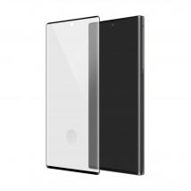Protection d'écran en verre trempé Bord à Bord Incurvé pour Samsung Galaxy Note10+, Noir