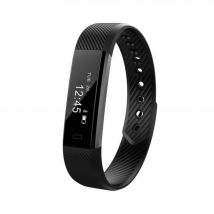 Bracelet Connecté iOs Android Smartwatch Bluetooth Cardio Podomètre Étanche Noir YONIS