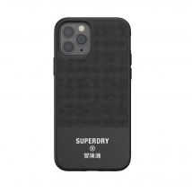 Funda SuperDry Canvas moldeada iPhone 12/12 Pro negra - Nuevo