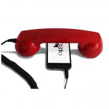 Combiné Téléphone Rétro pour Smartphones Android - Rouge