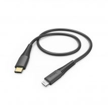 Câble de charge rapide/données, USB-C - Lightning, 1,5 m, noir