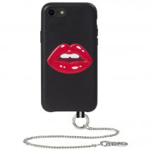Coque Apple iPhone 7/8/SE/SE22 Bastille en Cuir Motif Bouche en relief Artefakt