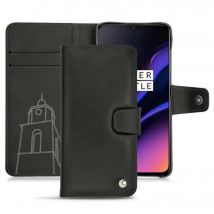 Funda de piel OnePlus 6T - Solapa billetera - Negro - Piel lisa de primera calidad - Nuevo