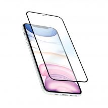 Protector de pantalla de cristal templado con borde curvado antibacteriano para Apple iPhone X/XS/11 Pro, Negro - Nuevo