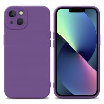Coque pour Apple iPhone 14 en FLUID VIOLET MAT Housse de protection Étui en silicone TPU flexible