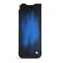 Pochette cuir Samsung Galaxy Z Fold3 - Pochette - Bleu - Cuir patine