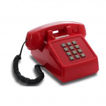 OPIS PushMeFon Cable: teléfono retro de tonos con timbre metálico - Nuevo