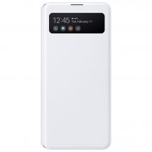 Folio pour Samsung Galaxy A41 S View Cover avec fenêtre transparente Blanc Samsung