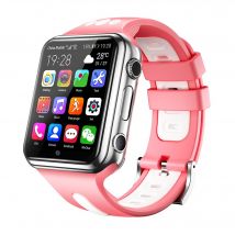 Montre Téléphone 1.54 1 Go + 8 Go Montre Android 4G Bluetooth WiFi Rose Blanche + SD 4Go YONIS