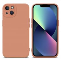 Coque pour Apple iPhone 13 en FLUID ORANGE CLAIR Housse de protection Étui en silicone TPU flexible