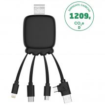 Powerbank 3000 mAh + Multi Cable GAMMA2 Biodegradable Negro Xoopar - Nuevo