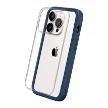 RHINOSHIELD Coque Compatible avec [iPhone 14 Pro] Mod NX - Protection Fine Personnalisable avec Technologie d'absorption des Chocs [sans BPA] - Bleu 