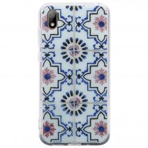 BigBen Connected Funda Dura para Huawei Y5 2019 con Estampados de Inspiración Oriental Azul - Nuevo