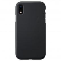 Coque antichoc en gel de silicone doux pour Apple iPhone XR, Noir satin