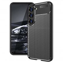 Samsung Galaxy S23 Plus / S23+ 5G coque style carbone noir