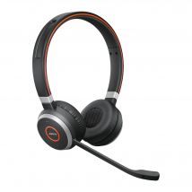 Jabra Evolve 65 UC Stereo Headset Archetto con e senza fili Desktop/Call Center Micro-USB Bluetooth Nero - Nuovo