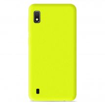 Coque silicone unie Mat Jaune compatible Samsung Galaxy A10 Galaxy M10