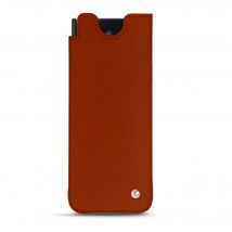 Pochette cuir Samsung Galaxy Z Fold4 - - Orange - Cuir vegan