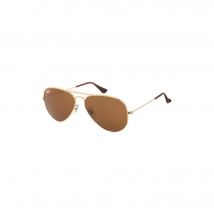 RAY BAN Lunettes de soleil Aviator - Or / Marron - Mixte