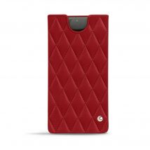 Funda de piel Samsung Galaxy Note10+ - Funda - Rojo - Piel lisa cosida - Nuevo