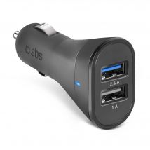 Chargeur de batteries auto avec 2 sorties USB- SBS