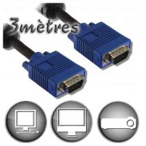 Cable HD15 Macho / Macho VGA - 3m - Nuevo
