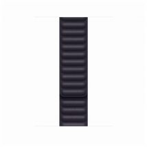 Bracelet à maillons cuir pour Apple Watch 45 mm - S/M - Minuit