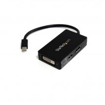 StarTech.com Adaptateur de voyage Mini DisplayPort vers DVI / DisplayPort / HDMI - Convertisseur vidéo 3-en-1