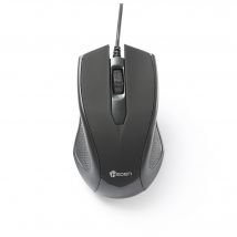 HEDEN Ratón con cable 1200 DPI Conexión USB - Ultraligero Ambidiestro - Compatible con PC/Mac - Negro - Nuevo