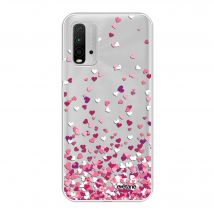 Evetane Coque Xiaomi Redmi 9T souple transparente Motif Confettis De Coeur