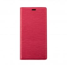 Diarycase 2.0 Coque clapet en cuir véritable avec support aimanté pour Apple iPhone 13, Rouge Bordeaux