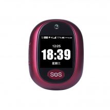 Montre Traceur GPS 4G Pendentif Collier SOS Etanche Enfant Senior Rouge YONIS