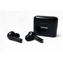 Auriculares HD True Wireless Waterproof Toshiba RZE-BT1050 negros con estuche eléctrico - Nuevo