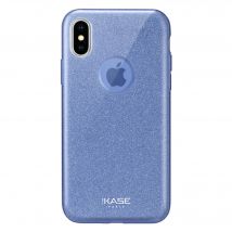 Coque slim pailletée étincelante pour Apple iPhone X/XS, Bleu