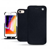 Funda de piel Apple iPhone 8 - Solapa vertical - Negro - Piel saffiano - Nuevo