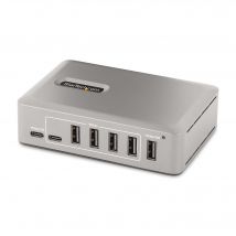 StarTech.com Hub USB-C à 10 Ports - 8x USB-A et 2x USB-C - Hub USB Type-C Auto-Alimenté avec Bloc d'Alimentation 65W - USB 3.1 10Gbps - Hub USB avec 