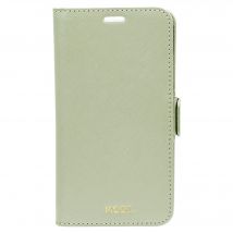 Etui folio Mode en cuir Vert olive pour iPhone XR