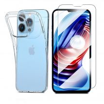 Apple iPhone 15 Pro Max 6.7 coque tpu transparente et vitre